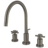 Kingston Brass KS8928DX 8" Widespread Bathroom Faucet, Brushed Nickel KS8928DX